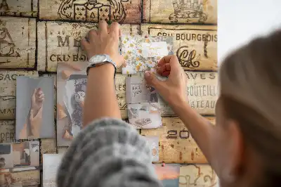 Printed Cork Board with Wine Cork Design