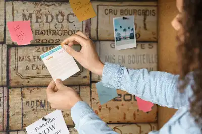 Printed Cork Board with Wine Cork Design
