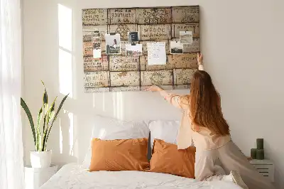 Printed Cork Board with Wine Cork Design