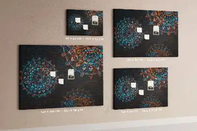 Mandala Print Cork Memo Board
