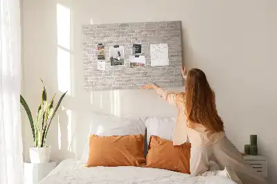Printed Brick Wall Cork Board