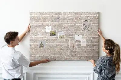 Printed Brick Wall Cork Board