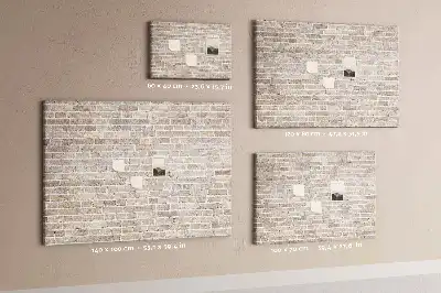 Printed Brick Wall Cork Board