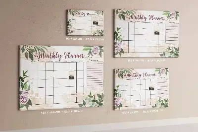 Printed Cork Memo Board Rose Planner