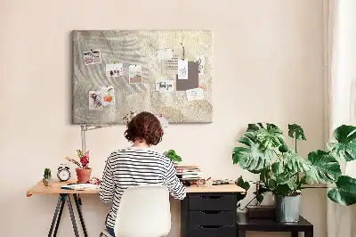 Printed Cork Board Palm shadow sand