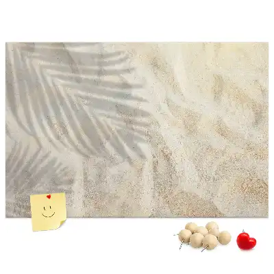 Printed Cork Board Palm shadow sand