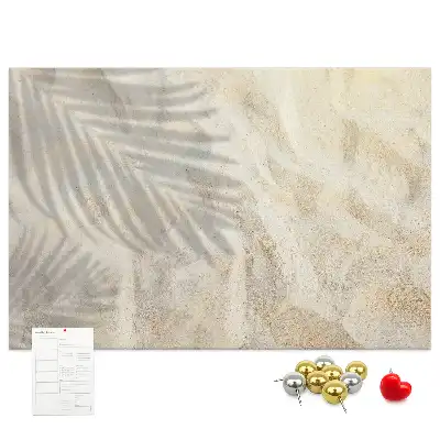 Printed Cork Board Palm shadow sand