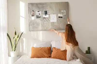 Printed Cork Board Palm shadow sand