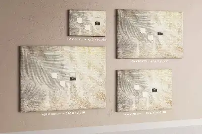 Palm Shadow Sand Printed Cork Board