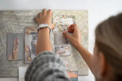 Printed Cork Board Palm shadow sand