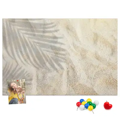 Printed Cork Board Palm shadow sand