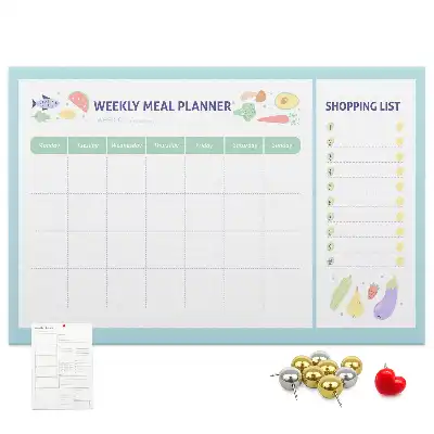 Printed Cork Board Meal planner