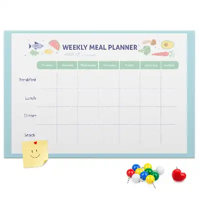 Cork Meal Planner Memo Board