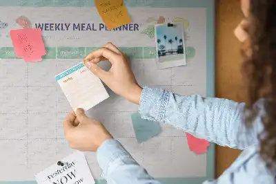 Cork Meal Planner Memo Board
