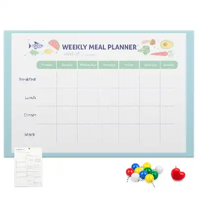 Cork Meal Planner Memo Board