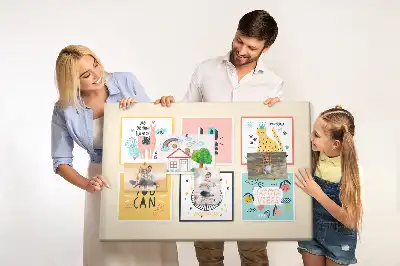 Printed Cork Memo Board with Motivational Slogans