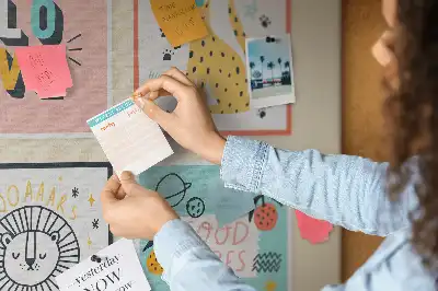 Printed Cork Memo Board with Motivational Slogans