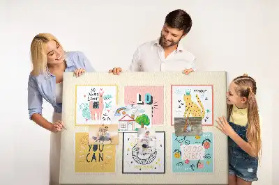Printed Cork Memo Board with Motivational Slogans