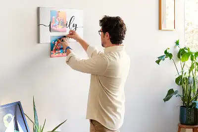 Family cork memo board