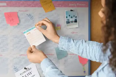 Printed Cork Board Monthly planner