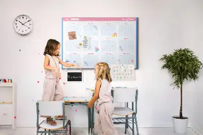 Printed Cork Board Monthly planner