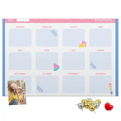 Printed Cork Board Monthly planner