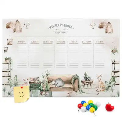 Printed Cork Board Home Planner