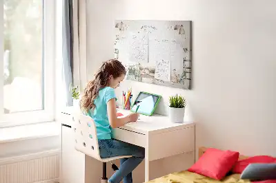 Printed Cork Board Home Planner
