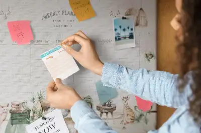 Printed Cork Board Home Planner