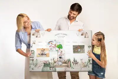 Printed Cork Board Cozy home planner