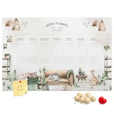 Printed Cork Board Home Planner