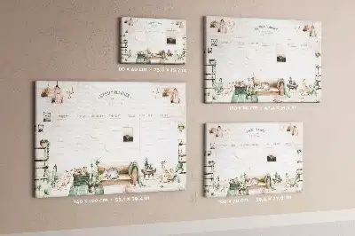 Printed Cork Board Home Planner