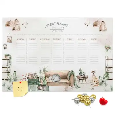 Printed Cork Board Home Planner