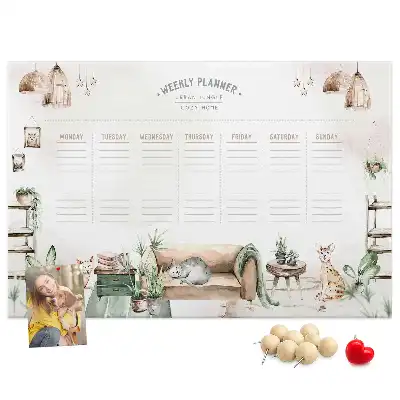 Printed Cork Board Home Planner