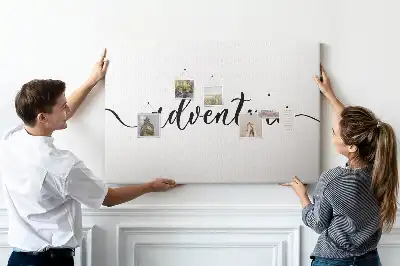 Adventure Lettering Cork Memo Board