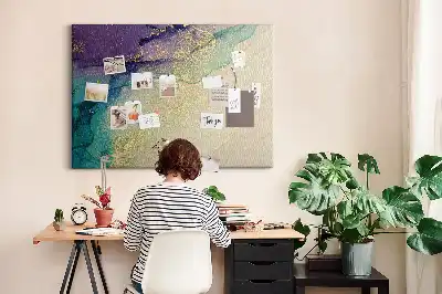 Printed Cork Board Decorative marble