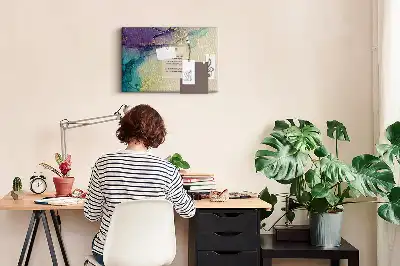 Printed Cork Board Decorative marble