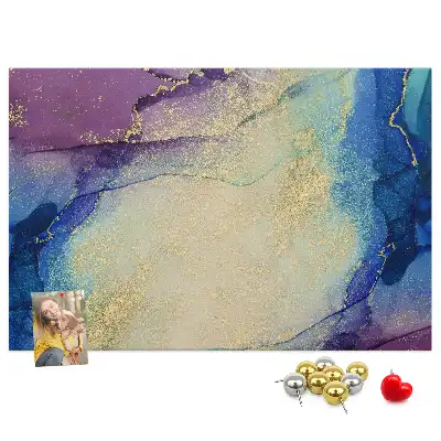 Abstract marble cork memo board