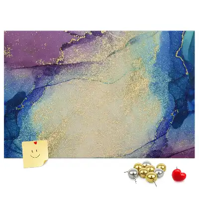 Abstract marble cork memo board