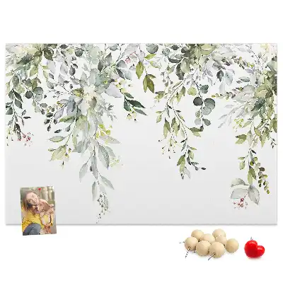 Printed Cork Memo Board Blooming nature