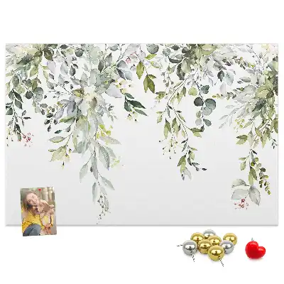 Printed Cork Memo Board Blooming nature