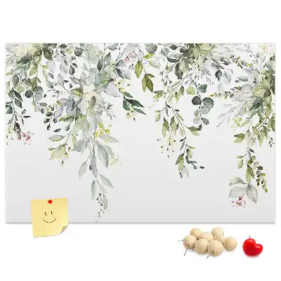 Printed Cork Memo Board Blooming nature