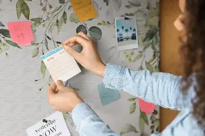 Blooming Nature Printed Cork Memo Board