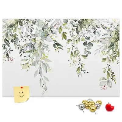 Printed Cork Memo Board Blooming nature
