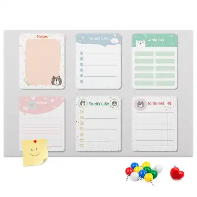 Colorful cork note memo board