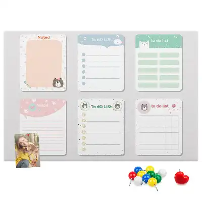 Colorful cork note memo board