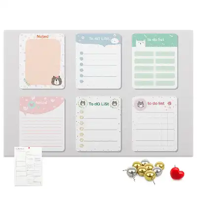 Colorful cork note memo board