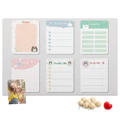 Colorful cork note memo board