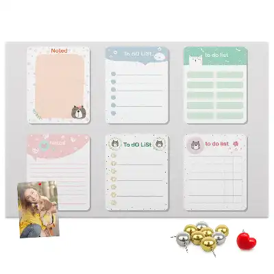 Colorful cork note memo board