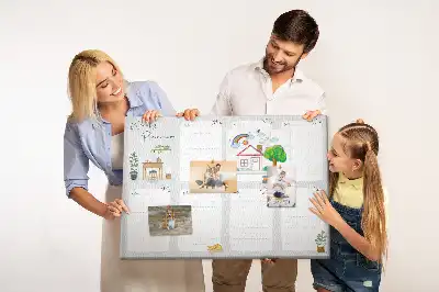 Cozy cork weekly planner memo board